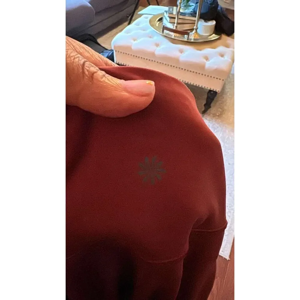 Athleta Rainier Tight High Rise Leggings in Spiced Cabernet Red Small S - Picture 7 of 8